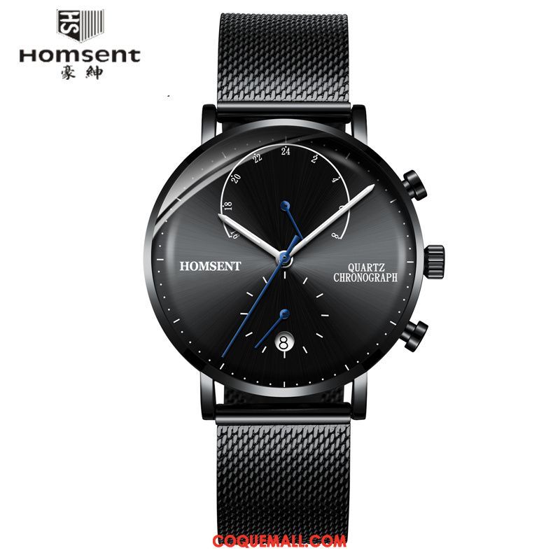 Montre Homme Sport Le Nouveau Authentique, Montre Montre À Bracelet Noir Blau