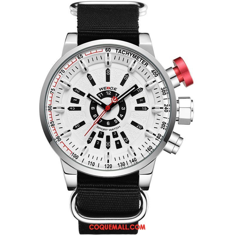 Montre Homme Tendance Gros Mode, Montre Toile Milieu