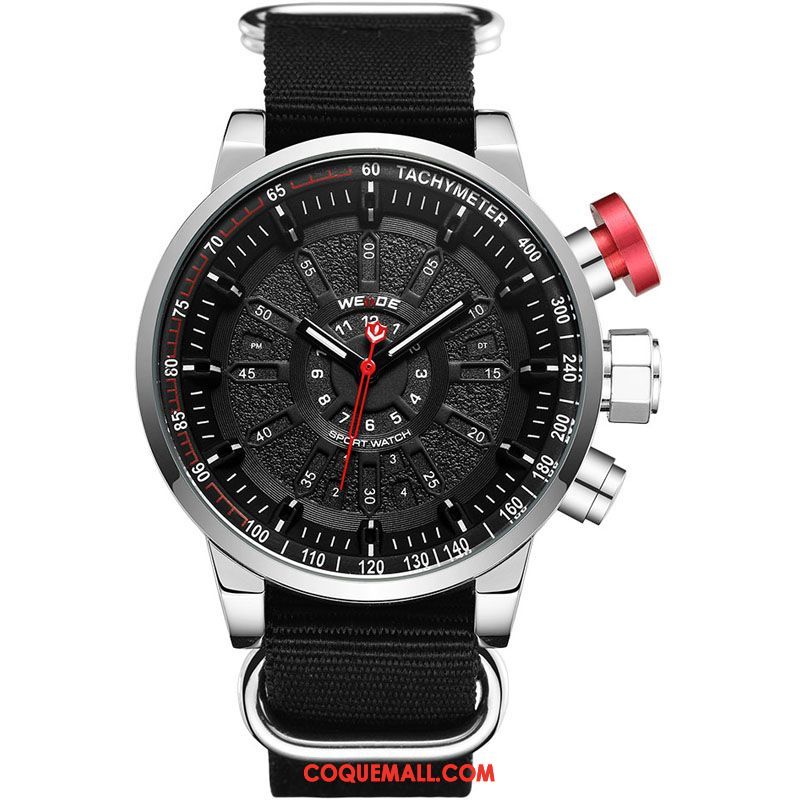 Montre Homme Tendance Gros Mode, Montre Toile Milieu