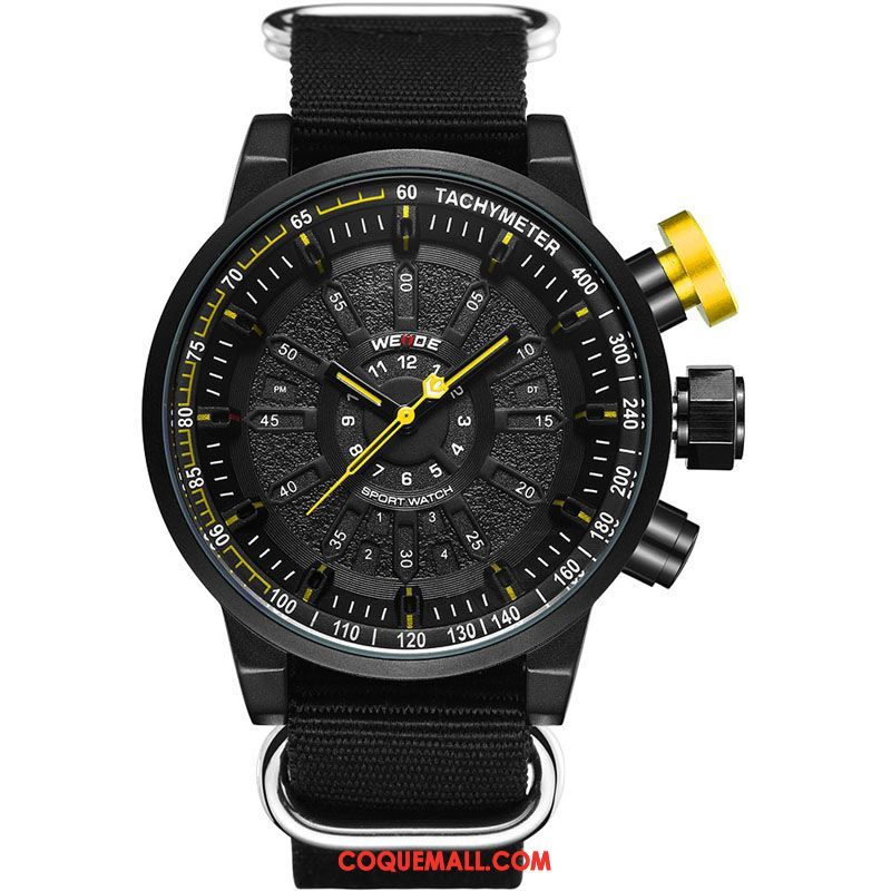 Montre Homme Tendance Gros Mode, Montre Toile Milieu