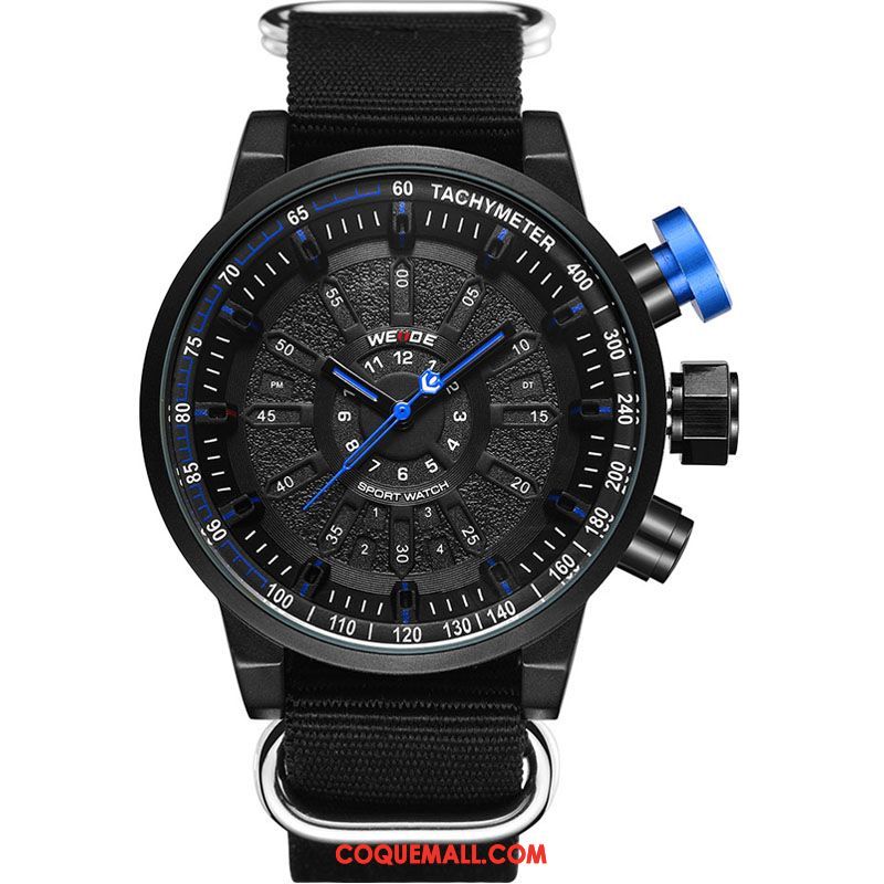 Montre Homme Tendance Gros Mode, Montre Toile Milieu