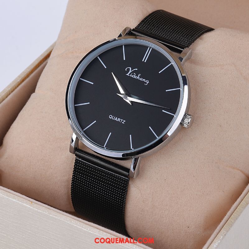 Montre Homme Tendance Loisir Étanche, Montre Très Mince Section Mince