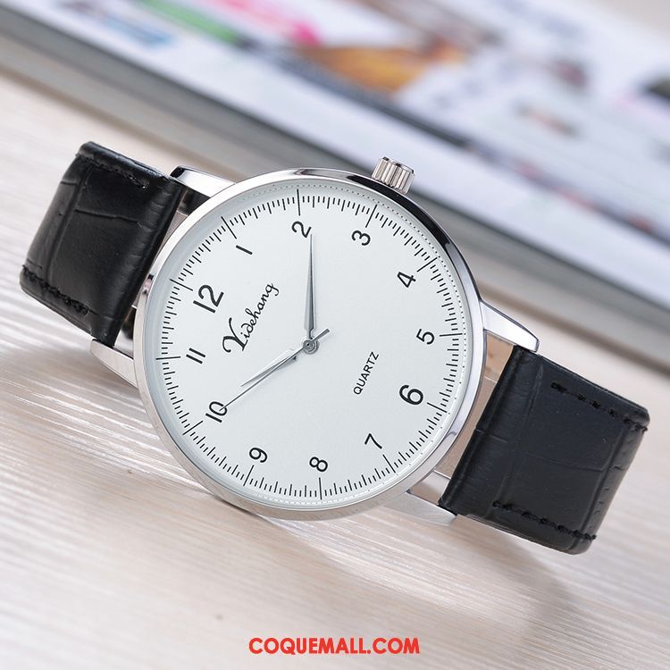 Montre Homme Tendance Loisir Étanche, Montre Très Mince Section Mince