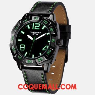 Montre Homme Vert Sport Simple, Montre Bleu Blanc Blau