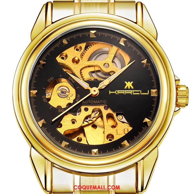 Montre Homme Étanche Automatique Entreprise, Montre Étudiant Lumineux Gold