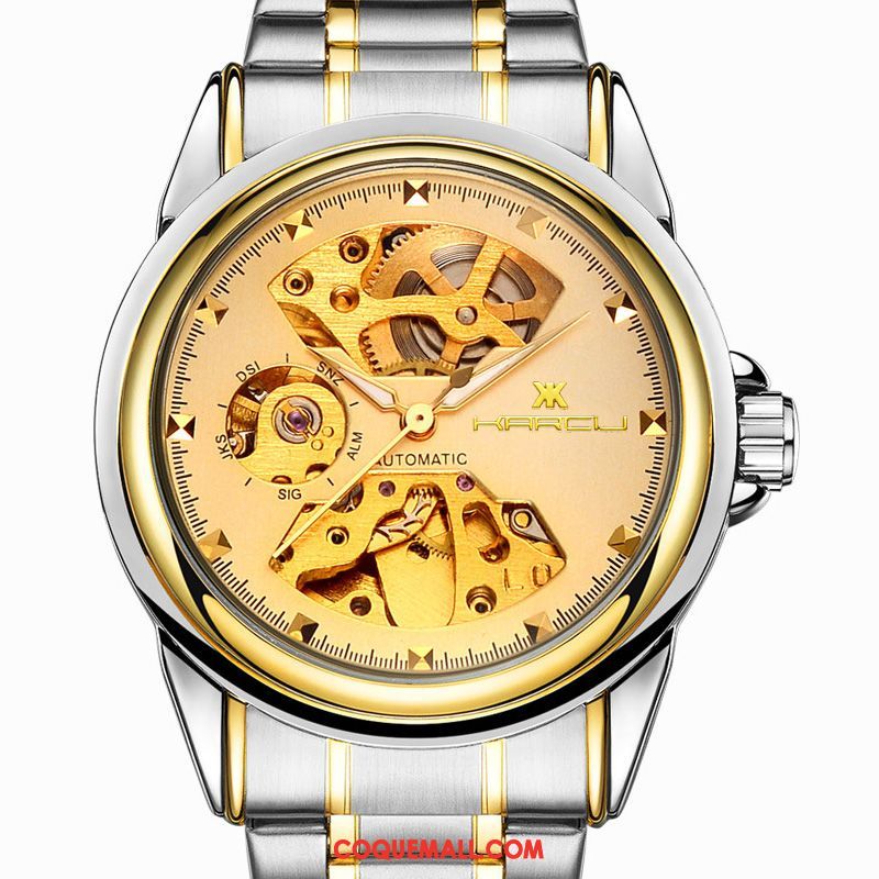 Montre Homme Étanche Automatique Entreprise, Montre Étudiant Lumineux Gold