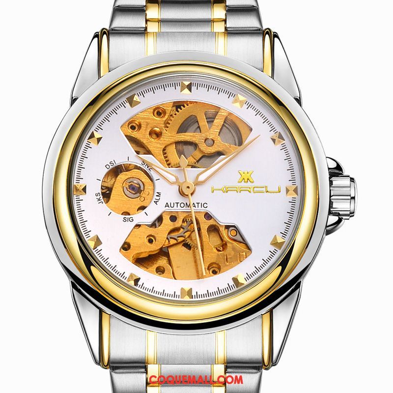 Montre Homme Étanche Automatique Entreprise, Montre Étudiant Lumineux Gold