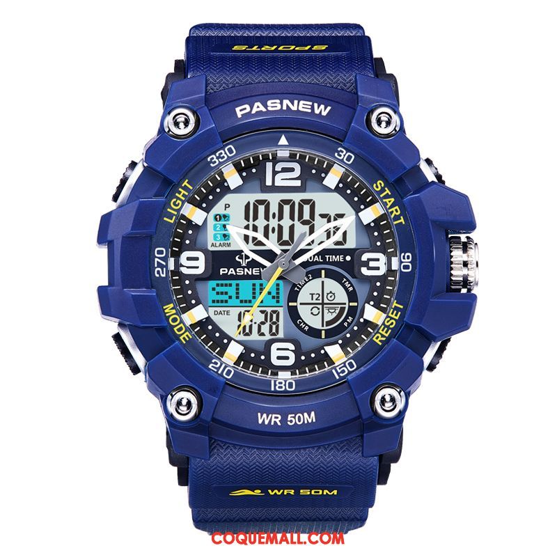 Montre Homme Étanche Forces Spéciales Noir, Montre Montre À Bracelet Tactique Blau