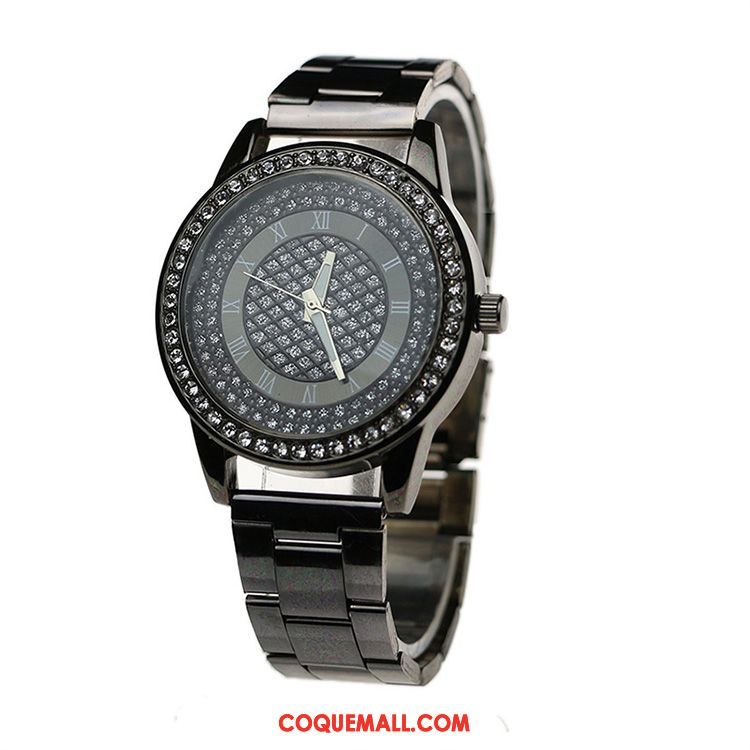 Montre Homme Étanche Pierres De Strass Montre À Bracelet, Montre Tendance Mode