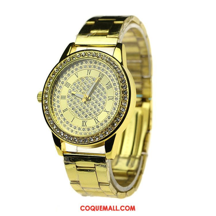 Montre Homme Étanche Pierres De Strass Montre À Bracelet, Montre Tendance Mode