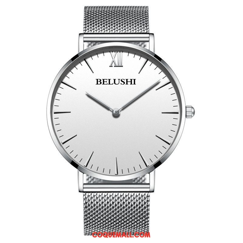 Montre Homme Étanche Tendance Mode, Montre Très Mince Authentique Blau