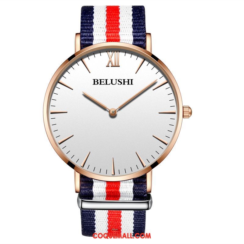 Montre Homme Étanche Tendance Mode, Montre Très Mince Authentique Blau