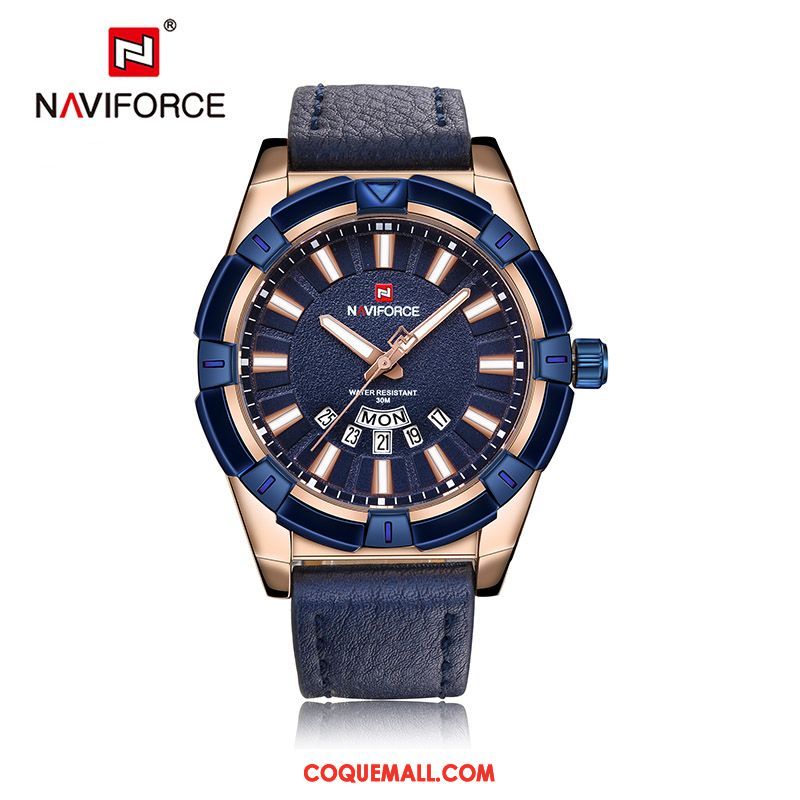 Montre Homme Étanche Étudiant Gros, Montre Sport Tendance Gold