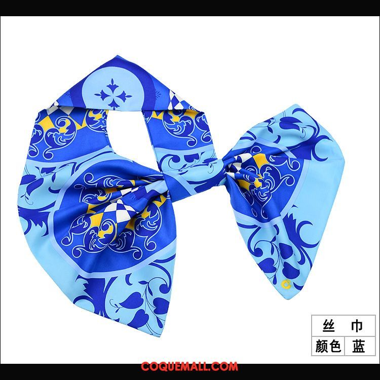 Nœud Papillon Femme Été Le Nouveau Outillage, Nœud Papillon Argenté Écharpe Blau