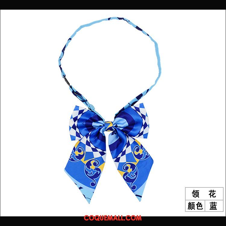 Nœud Papillon Femme Été Le Nouveau Outillage, Nœud Papillon Argenté Écharpe Blau