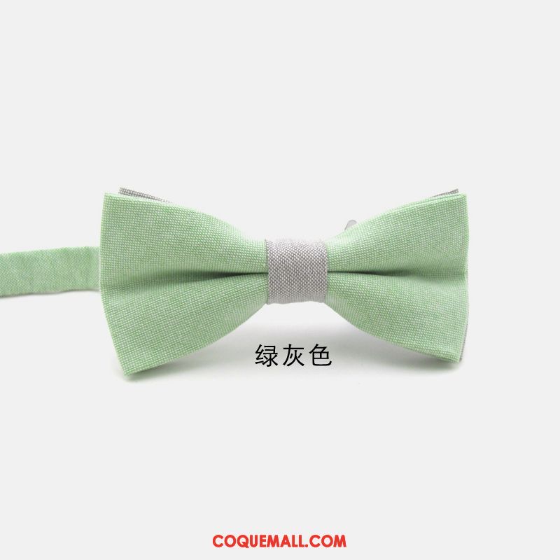Nœud Papillon Homme Arc Coton Poudre, Nœud Papillon Vêtements De Cérémonie Marier