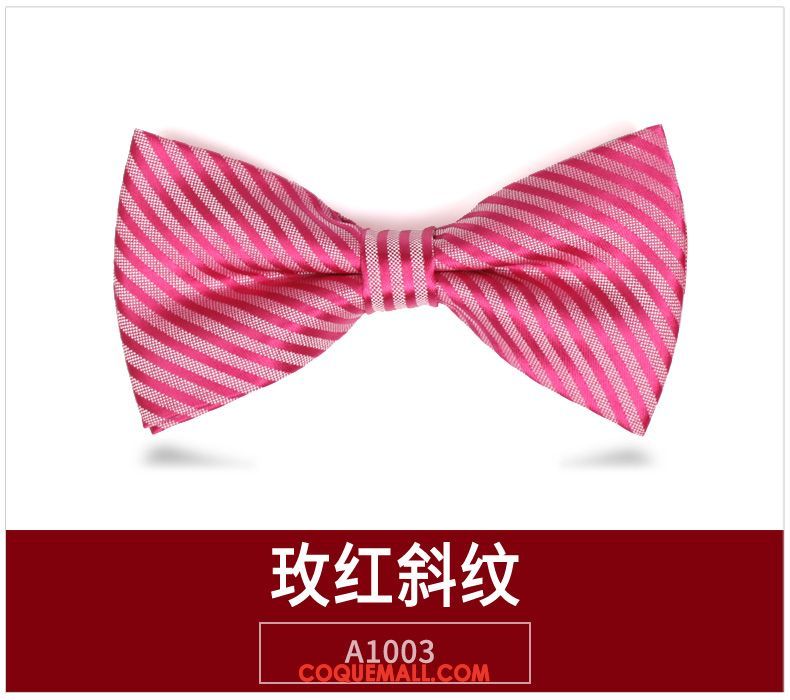 Nœud Papillon Homme Arc Rouge Marier, Nœud Papillon Pure Couleur Banquet