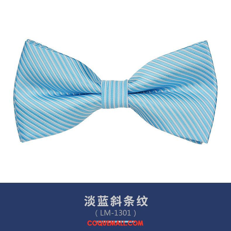 Nœud Papillon Homme Britanique Marier Bleu, Nœud Papillon Vêtements De Cérémonie Modèle