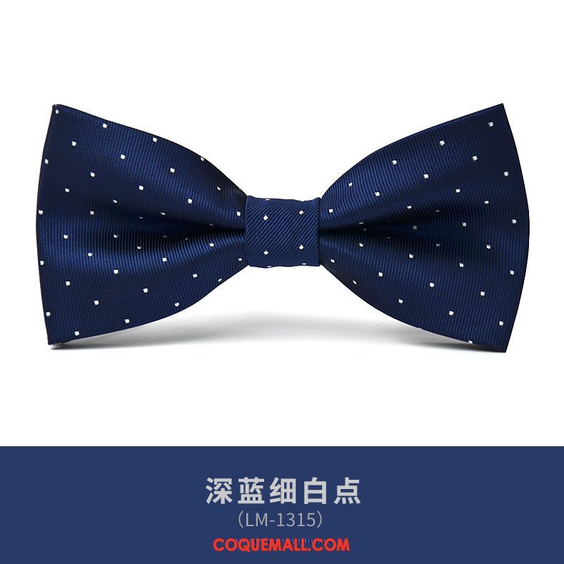 Nœud Papillon Homme Britanique Marier Bleu, Nœud Papillon Vêtements De Cérémonie Modèle