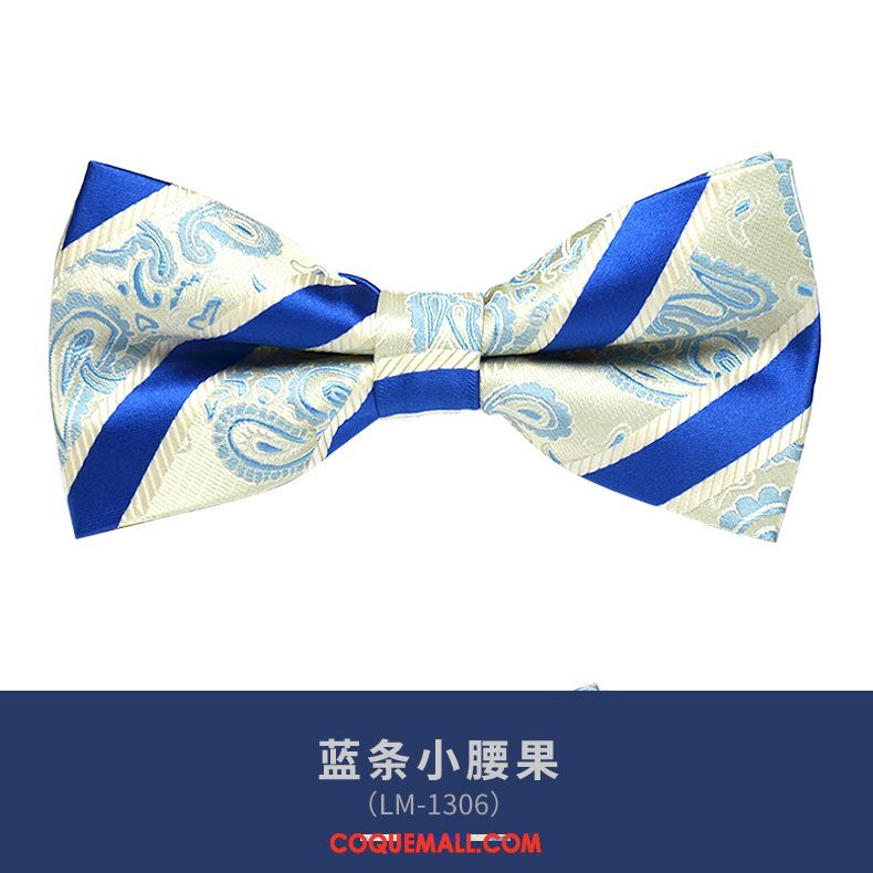 Nœud Papillon Homme Britanique Marier Bleu, Nœud Papillon Vêtements De Cérémonie Modèle