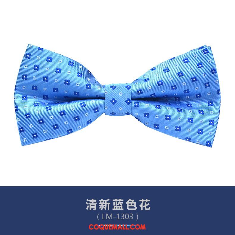 Nœud Papillon Homme Britanique Marier Bleu, Nœud Papillon Vêtements De Cérémonie Modèle