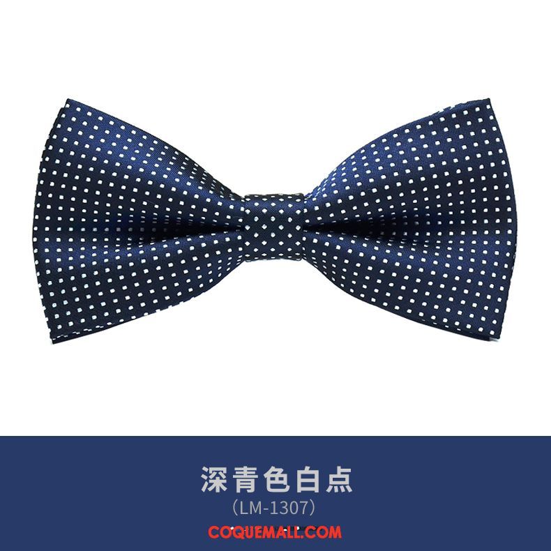 Nœud Papillon Homme Britanique Marier Bleu, Nœud Papillon Vêtements De Cérémonie Modèle