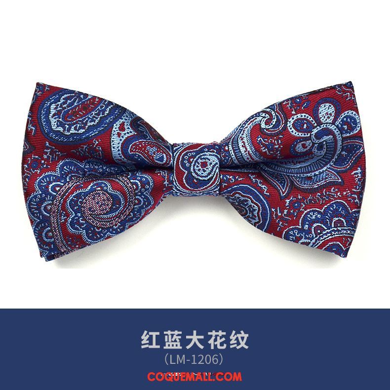 Nœud Papillon Homme Britanique Marier Bleu, Nœud Papillon Vêtements De Cérémonie Modèle