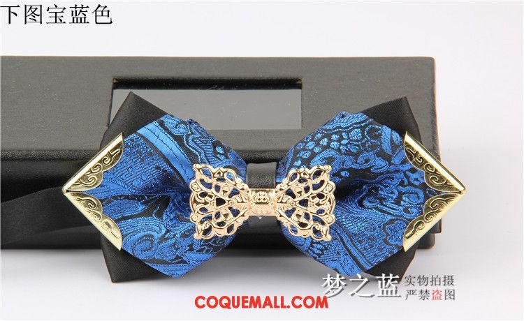 Nœud Papillon Homme Marier Vêtements De Cérémonie Bleu, Nœud Papillon Modèle Tendance