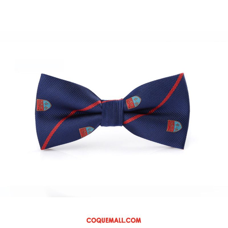Nœud Papillon Homme Meilleur Homme Britanique Le Marié, Nœud Papillon Pure Couleur Bleu