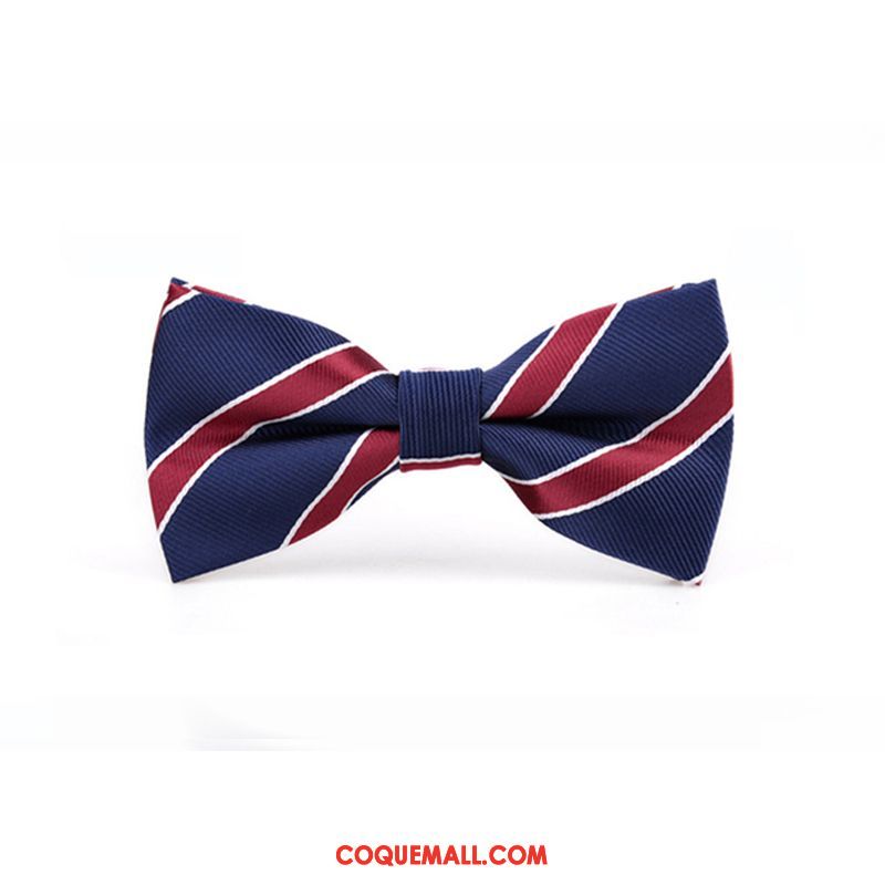 Nœud Papillon Homme Meilleur Homme Britanique Le Marié, Nœud Papillon Pure Couleur Bleu