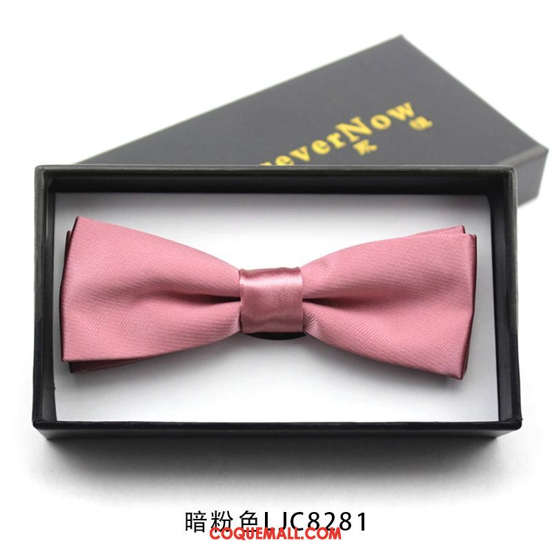 Nœud Papillon Homme Rose Petit Marier, Nœud Papillon Gentilhomme Le Marié