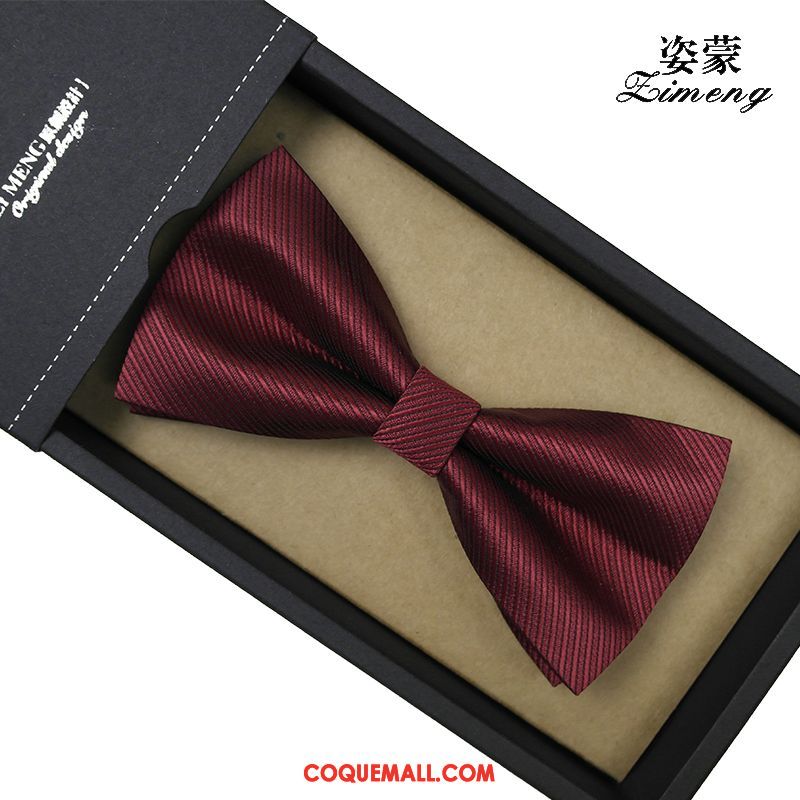 Nœud Papillon Homme Violet Le Marié Arc, Nœud Papillon Meilleur Homme Vin Rouge