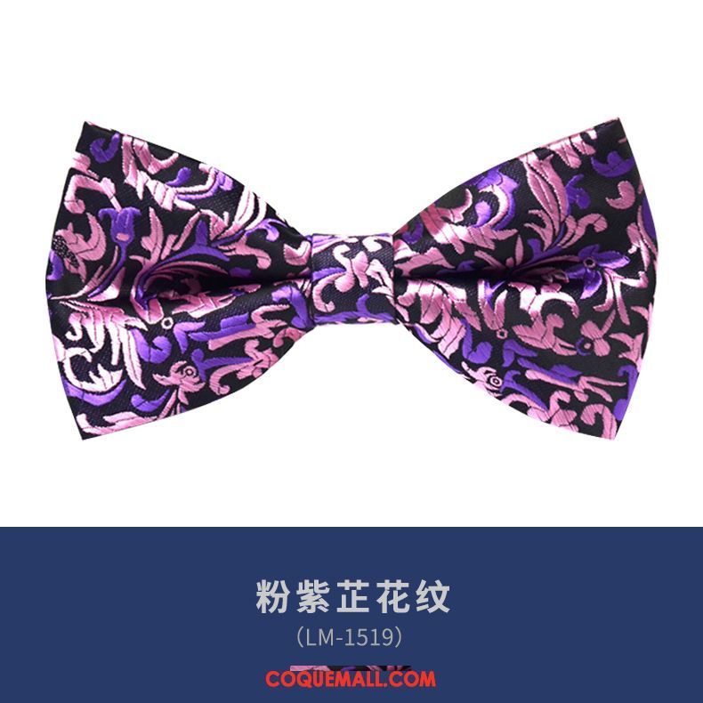 Nœud Papillon Homme Violet Modèle Britanique, Nœud Papillon Vêtements De Cérémonie Arc