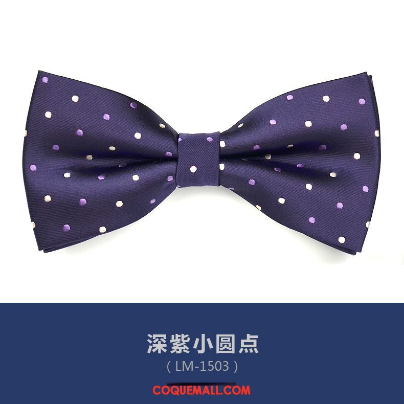 Nœud Papillon Homme Violet Modèle Britanique, Nœud Papillon Vêtements De Cérémonie Arc