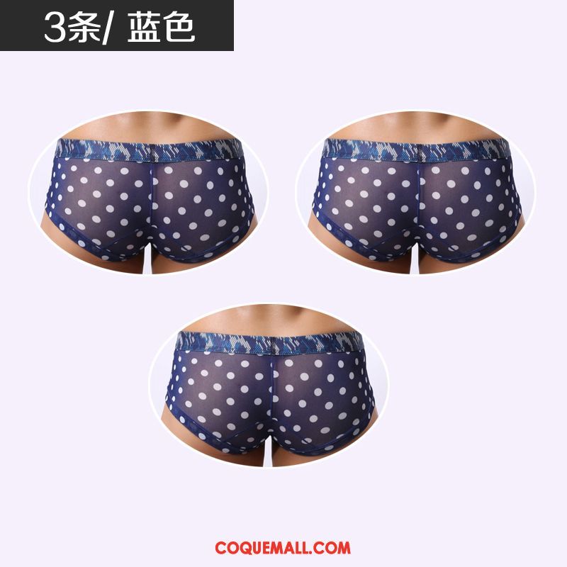 Shorty Homme Gaze Bleu Transparent, Shorty Confortable Sexy