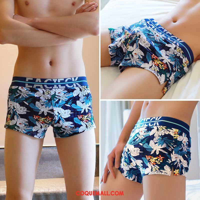 Shorty Homme Jeunesse Impression Coton, Shorty Personnalité Tendance