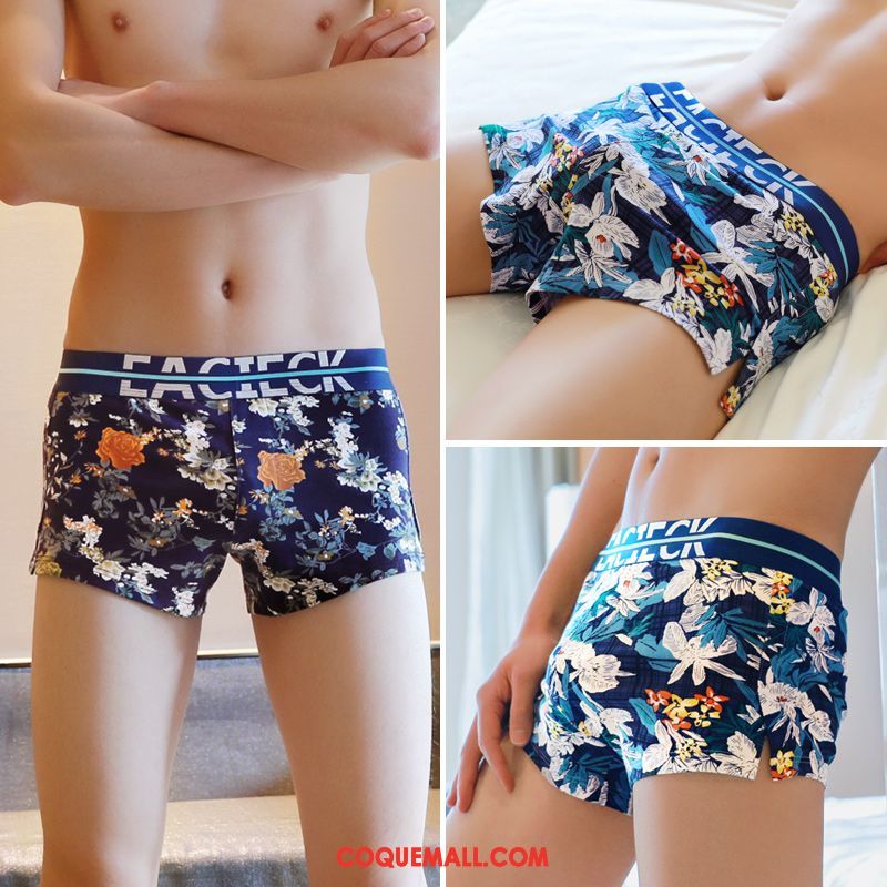 Shorty Homme Jeunesse Impression Coton, Shorty Personnalité Tendance