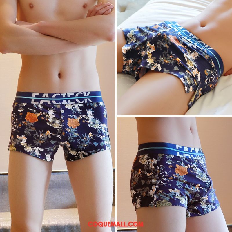 Shorty Homme Jeunesse Impression Coton, Shorty Personnalité Tendance