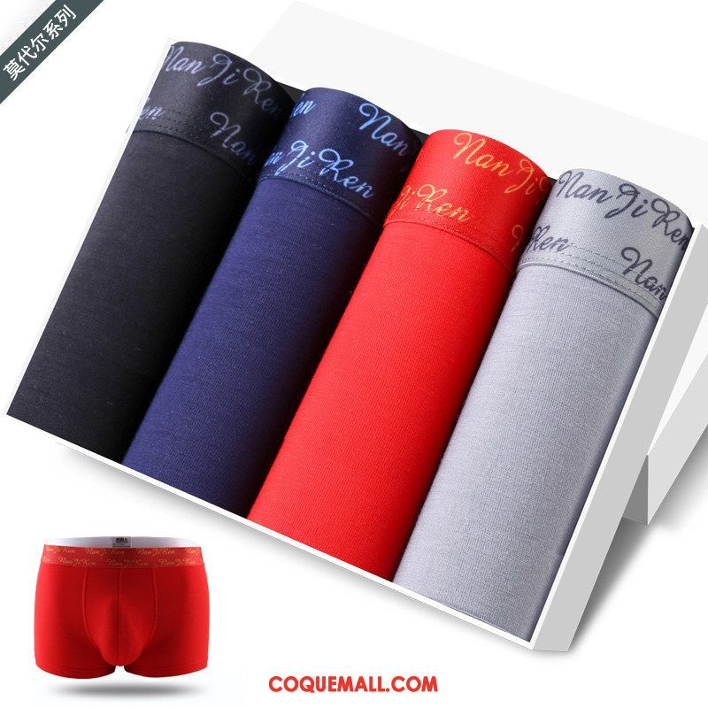 Shorty Homme Pantalon La Soie De Glace Été, Shorty Rouge Jeunesse