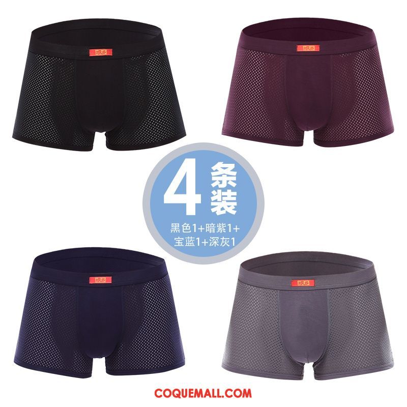 Shorty Homme Violet Sport Taille Basse, Shorty Court Triangle