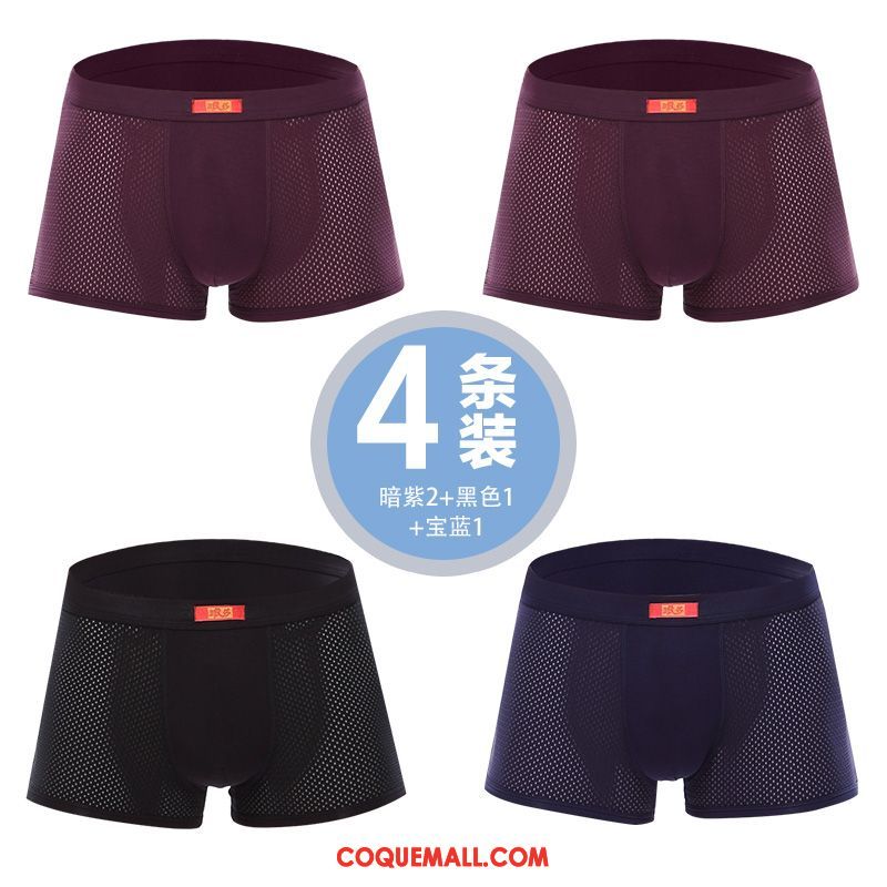Shorty Homme Violet Sport Taille Basse, Shorty Court Triangle