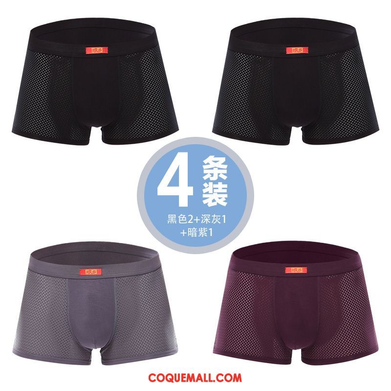 Shorty Homme Violet Sport Taille Basse, Shorty Court Triangle