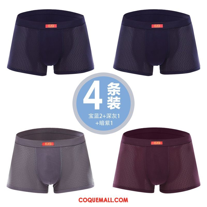 Shorty Homme Violet Sport Taille Basse, Shorty Court Triangle