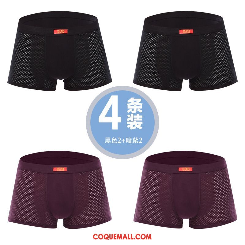 Shorty Homme Violet Sport Taille Basse, Shorty Court Triangle