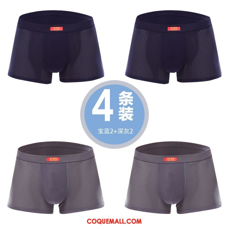 Shorty Homme Violet Sport Taille Basse, Shorty Court Triangle