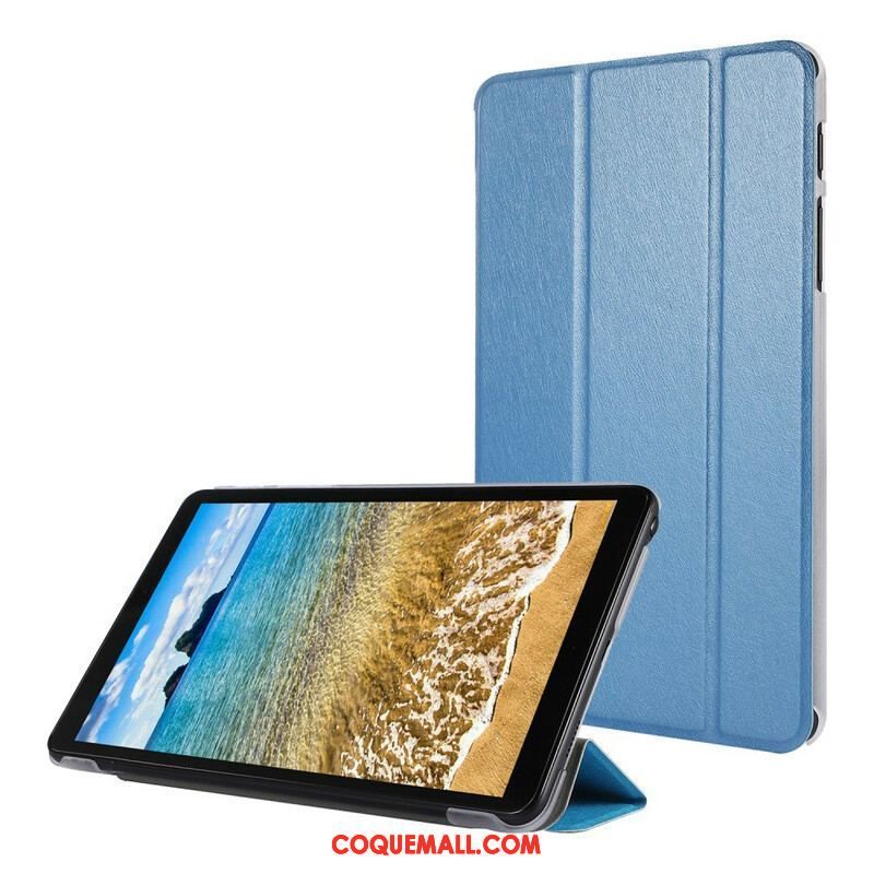 Smart Case Samsung Galaxy Tab A7 Lite Simili Cuir Texture Soie