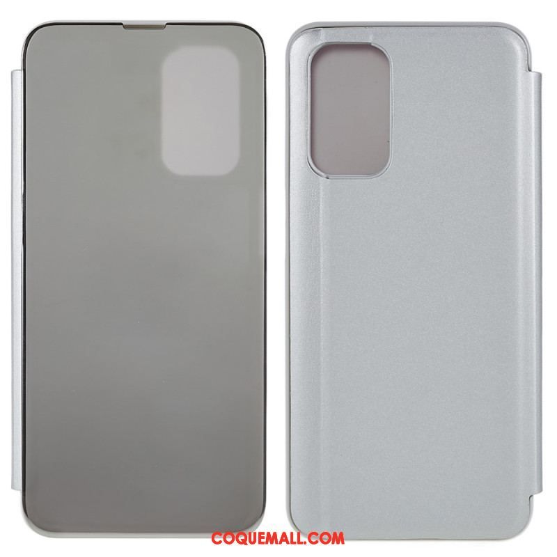 View Cover Oppo A54 5G / A74 5G Miroir et Effet Cuir