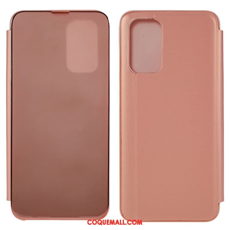 View Cover Oppo A54 5G / A74 5G Miroir et Effet Cuir