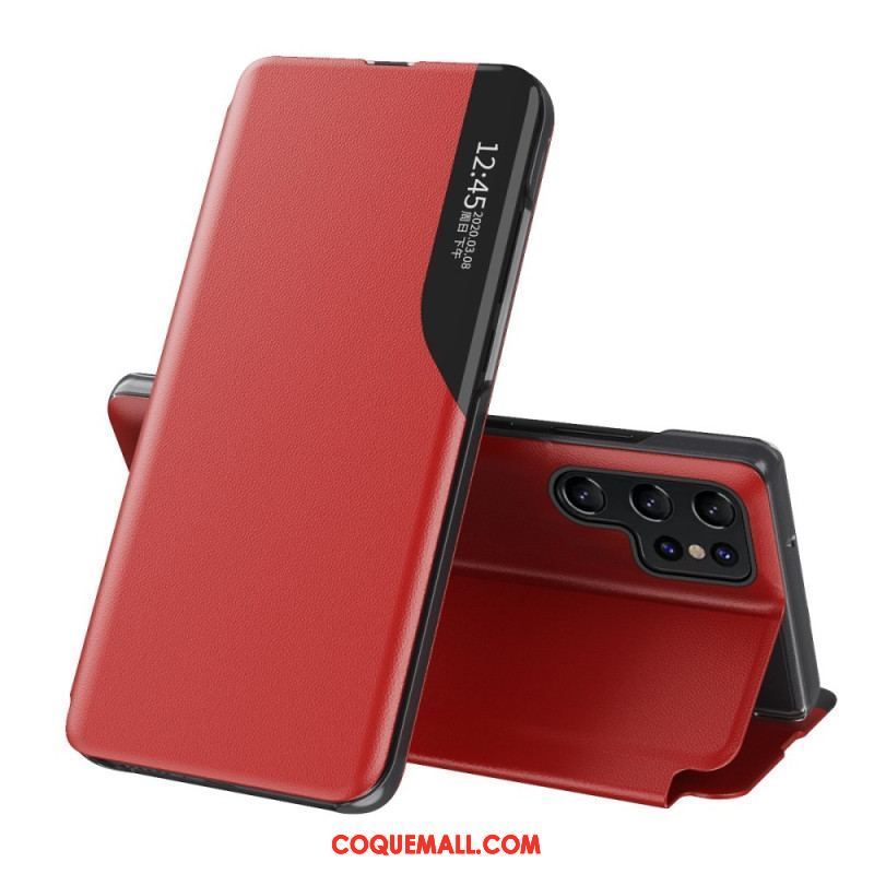 View Cover Samsung Galaxy S23 Ultra 5G Simili Cuir