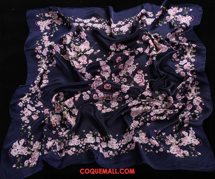 Écharpe Femme Printemps Gros Le Nouveau, Écharpe Soie Mulberry Blanc